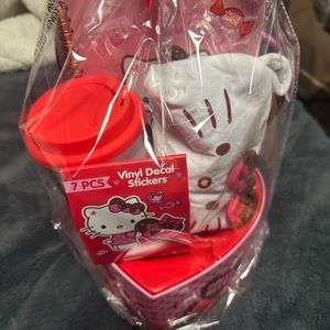 Hello kitty Valentines basket